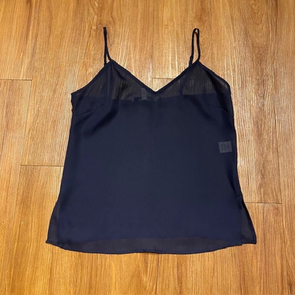 Derek Lam 10 Crosby Sheer‎ Rainbow Striped Mandarin Collar Blouse & Cami Women 0 - Picture 11 of 12